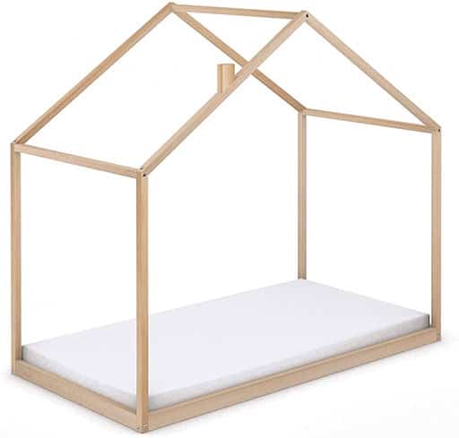 cama casa Montessori de madera