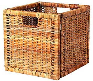 cesta cubo ikea de ratán para juegos